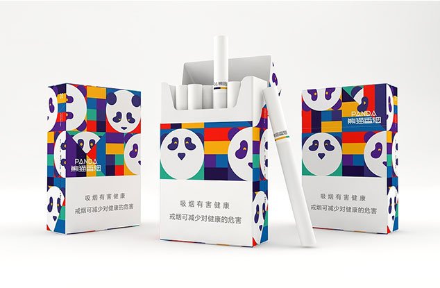Panda cigarette packaging desig